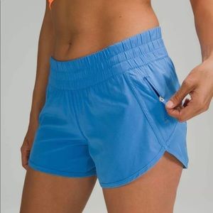 Royal Blue Lululemon Tracker slow Rise Lined Short 4” DISCONTINUED ROYAL BLUE